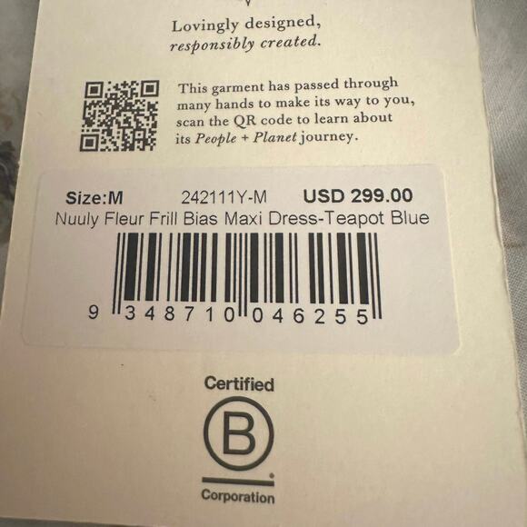 Spell & The Gypsy Ethereal Bohemian Witchy Fleur Frill Bias Maxi Dress Medium - Picture 12 of 16